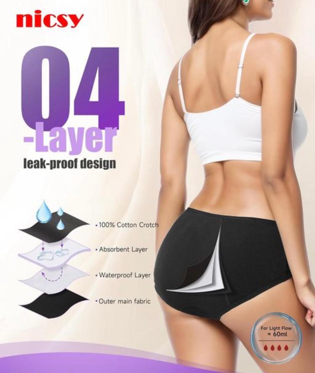 3-Layer Leak-Proof Period Panty – Myna Flow™ Edition| Reusable & Comfortable